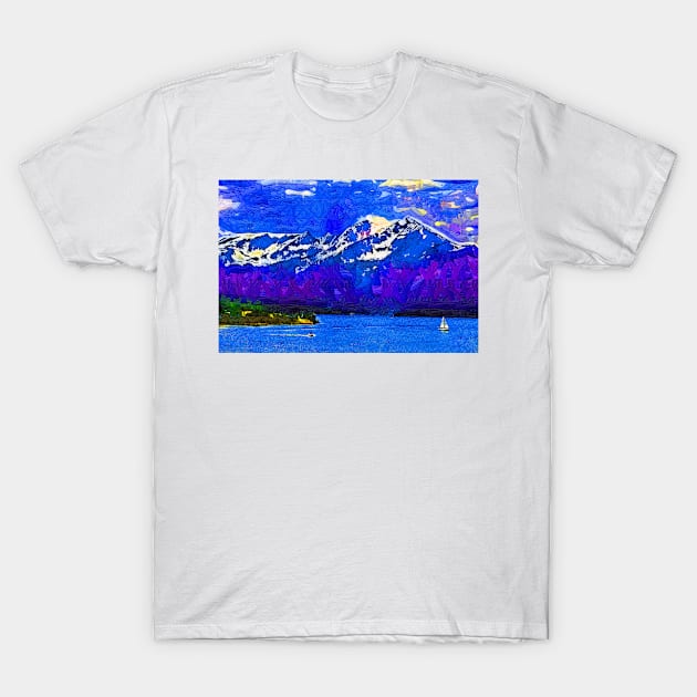 Serenity Boating On Lake Dillon T-Shirt by KirtTisdale